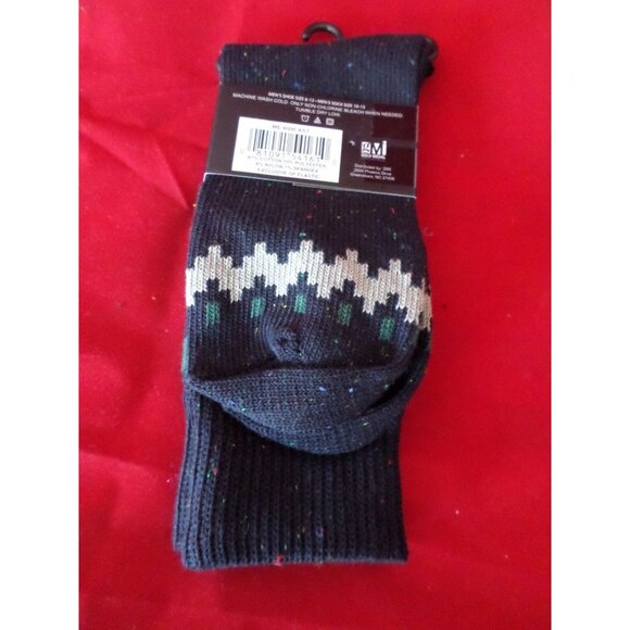 1 Pair Large Marc Ecko Cut & Sew Cotton Crew Socks 6-12 - Picture 3 of 5